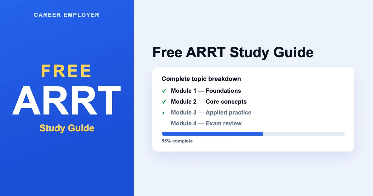 Arrt Homework FREE ARRT Study Guide 2026 + Quizzes & Readiness Score