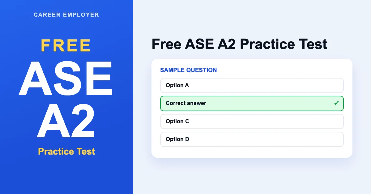 FREE ASE A2 Practice Test 2026 – 180+ Q&A