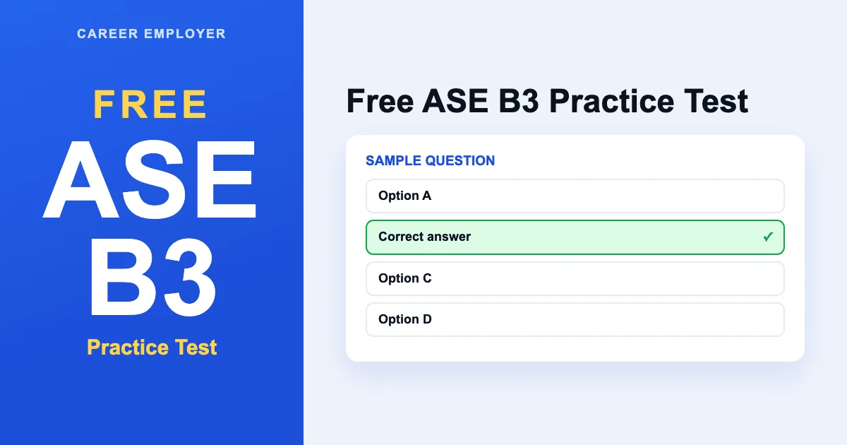 Ase Base FREE ASE B3 Practice Test 2026 – 150+ Q&A