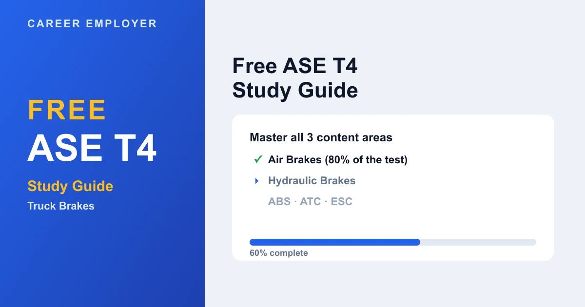 FREE ASE T4 Study Guide 2026 + Quizzes &amp; Readiness Score