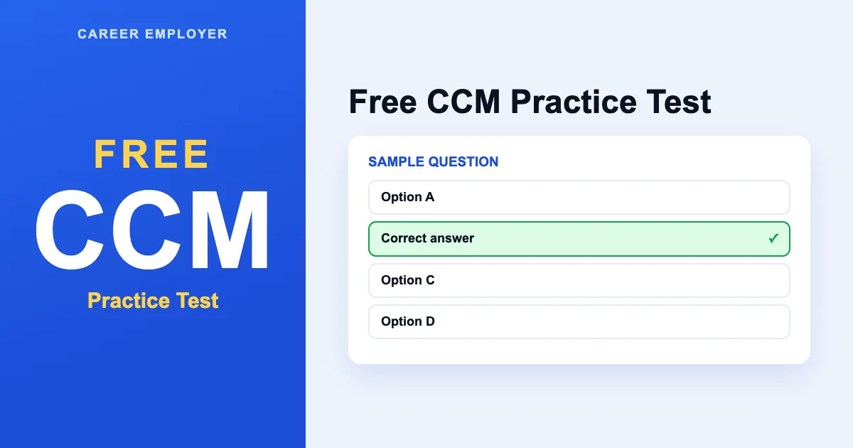 FREE CCM Practice Test 2026 – 400+ Q&A