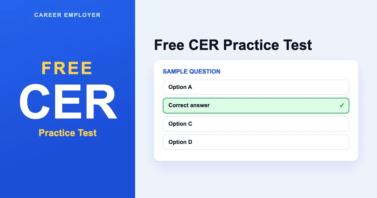 FREE CER Practice Test 2026 – 330+ Q&A