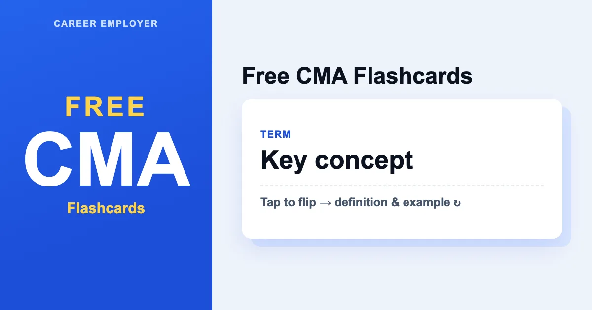 FREE Interactive CMA Flashcards 2026 – 300+ Cards