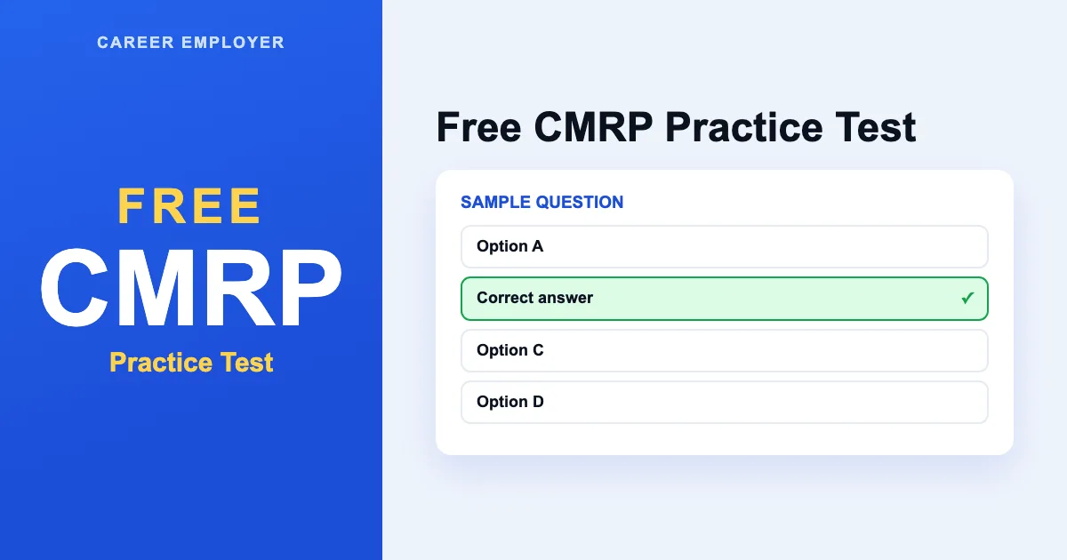 FREE CMRP Practice Test 2026 – 240+ Q&amp;A