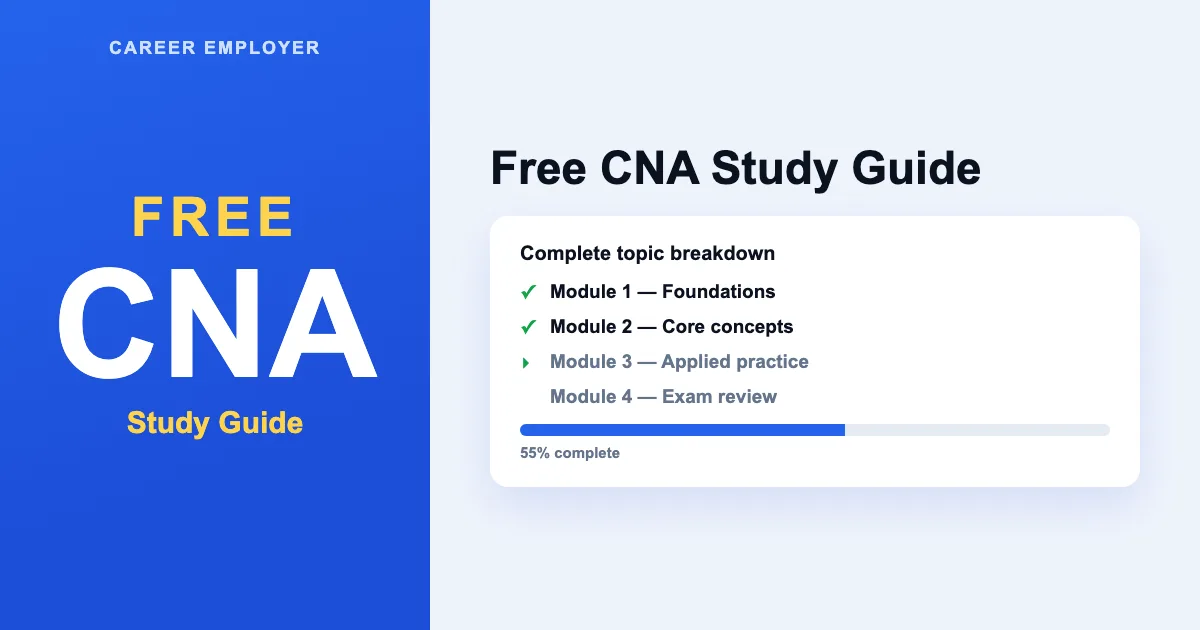 FREE CNA Study Guide 2026 + Quizzes & Readiness Score
