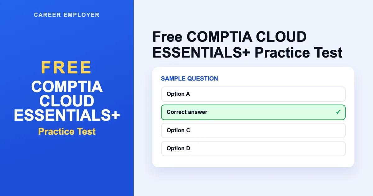 FREE CompTIA Cloud Essentials+ Practice Test 2026 – 180+ Q&A