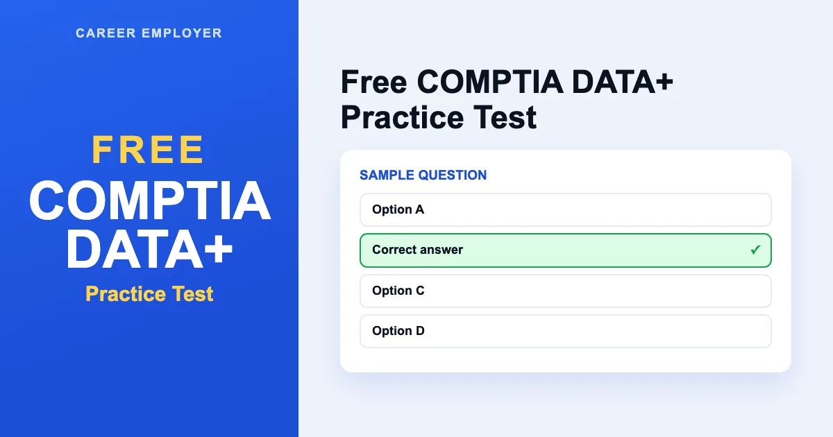 FREE CompTIA Data+ Practice Test 2026 – 200+ Q&A