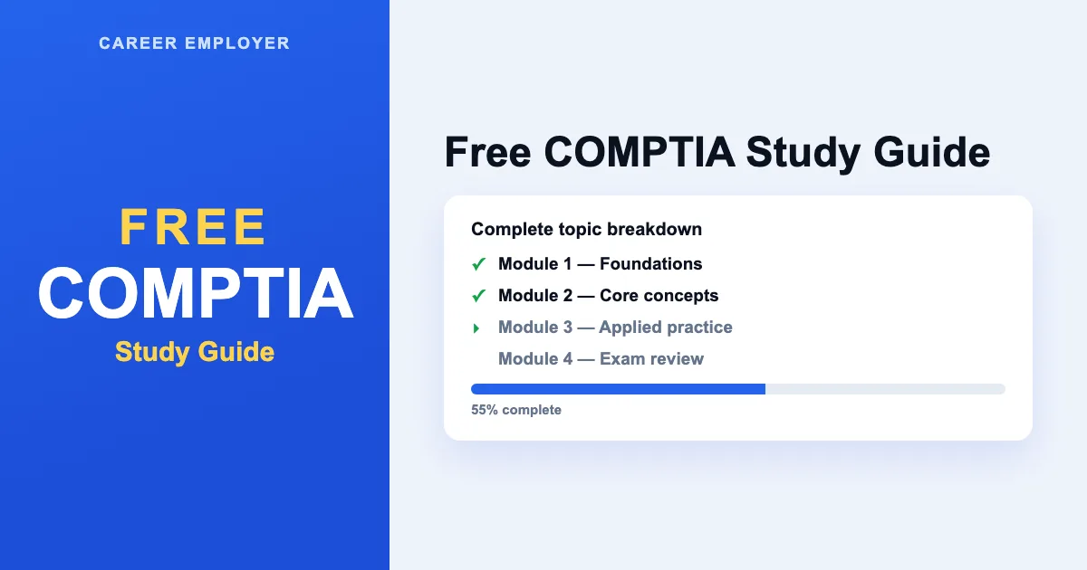 FREE CompTIA Study Guides 2026 – 14 Certification Guides