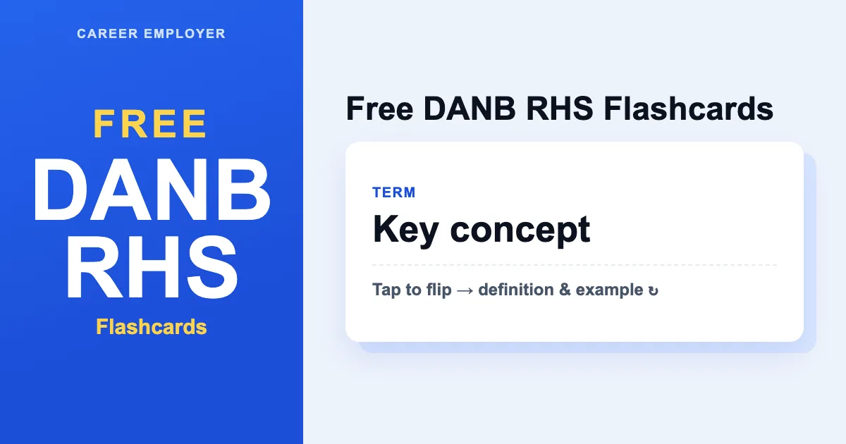 FREE Interactive DANB RHS Flashcards 2026 – 200+ Cards