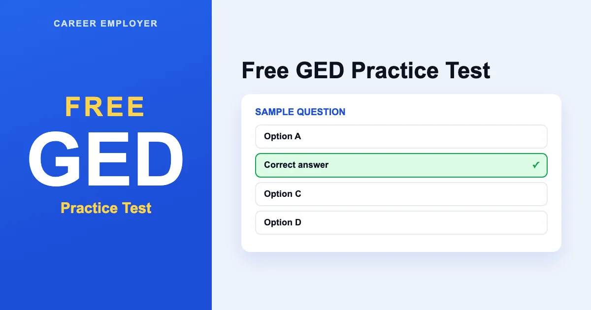 FREE GED Practice Test 2026 – 450+ Q&A