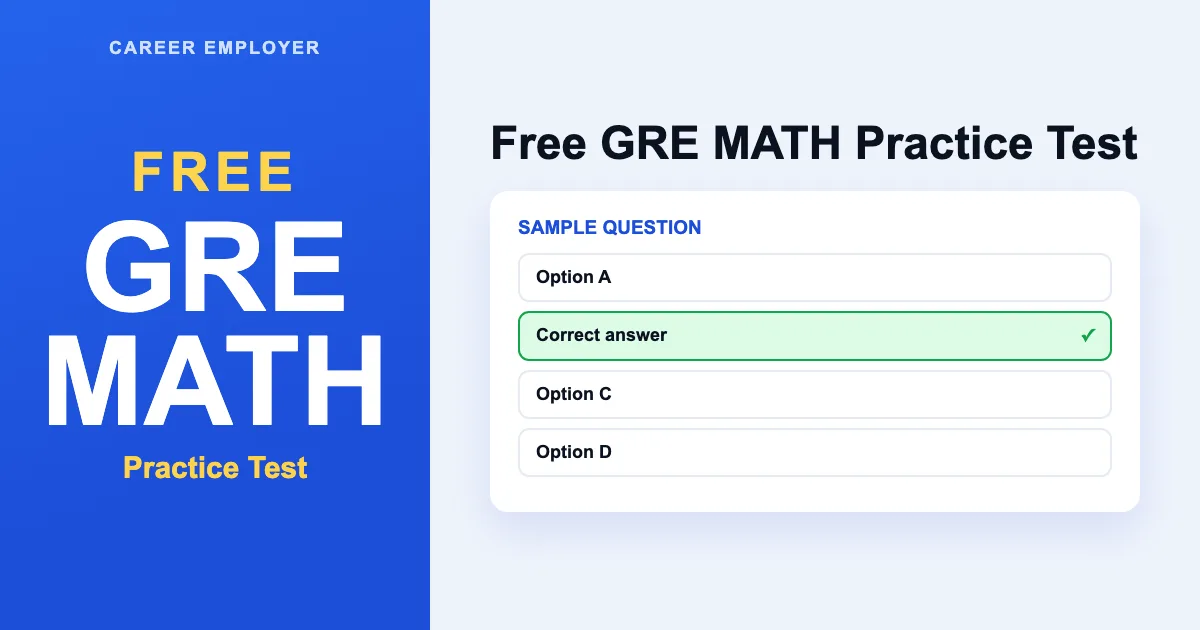 FREE GRE Math Practice Questions 2026 – 150+ Q&A