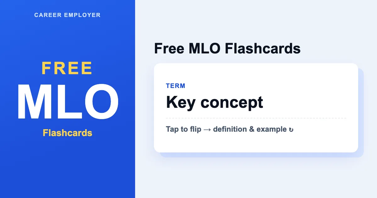 FREE Interactive MLO Flashcards 2026 – 250+ Cards