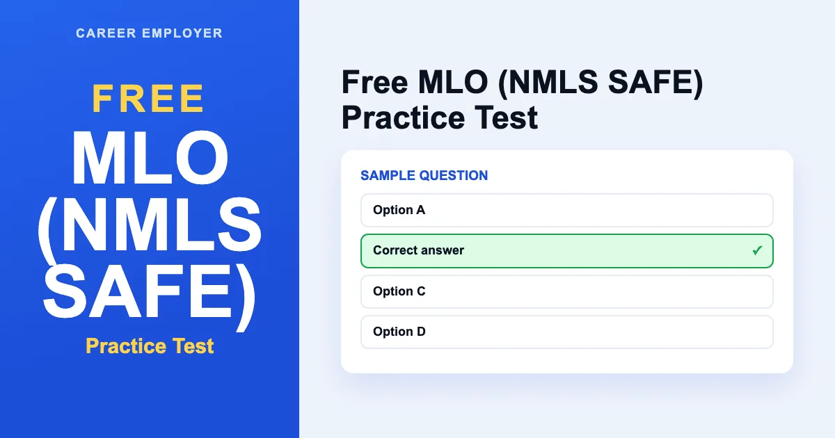 FREE MLO (NMLS SAFE) Practice Test 2026 – 260+ Q&A