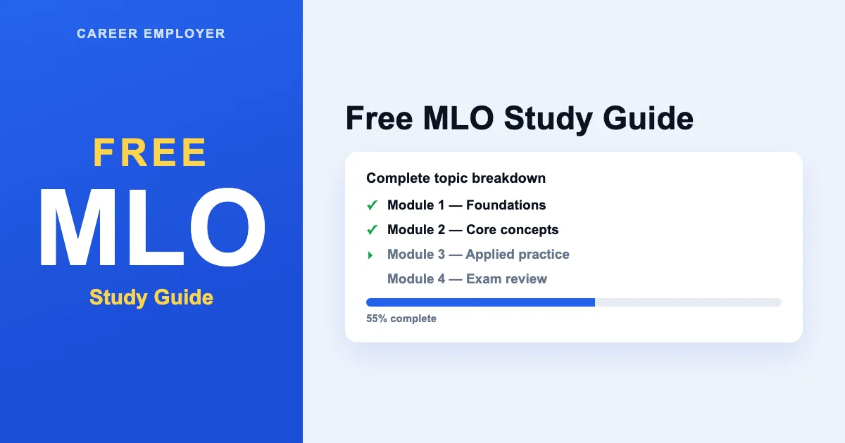 FREE MLO Study Guide 2026 + Quizzes & Readiness Score