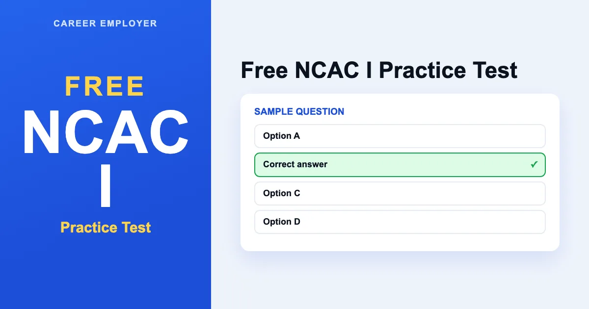 FREE NCAC I Practice Test 2026 – 370+ Q&A