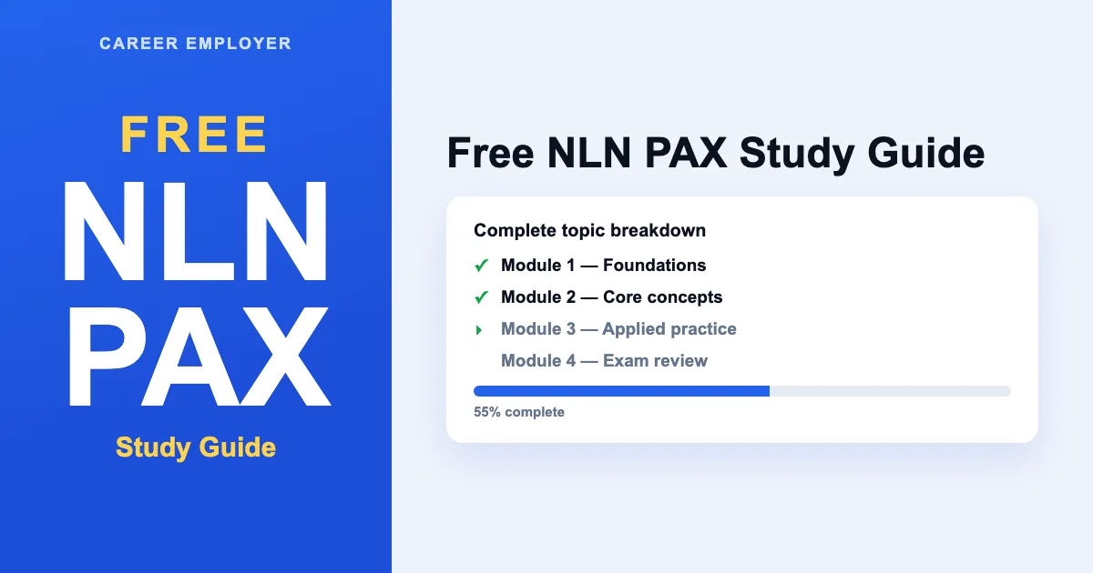 Nln Study FREE NLN PAX Study Guide 2026 + Quizzes & Readiness Score