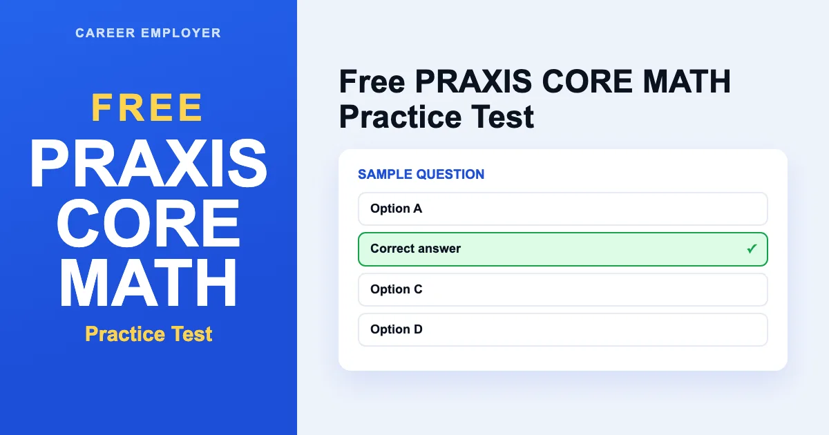 FREE Praxis Core Math Practice Test 2026 – 140+ Q&A