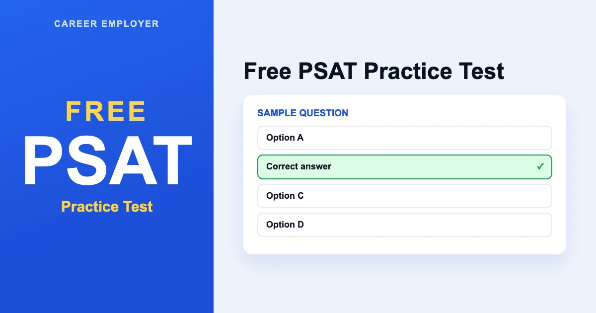 FREE PSAT Practice Test 2026 – 450+ Q&A