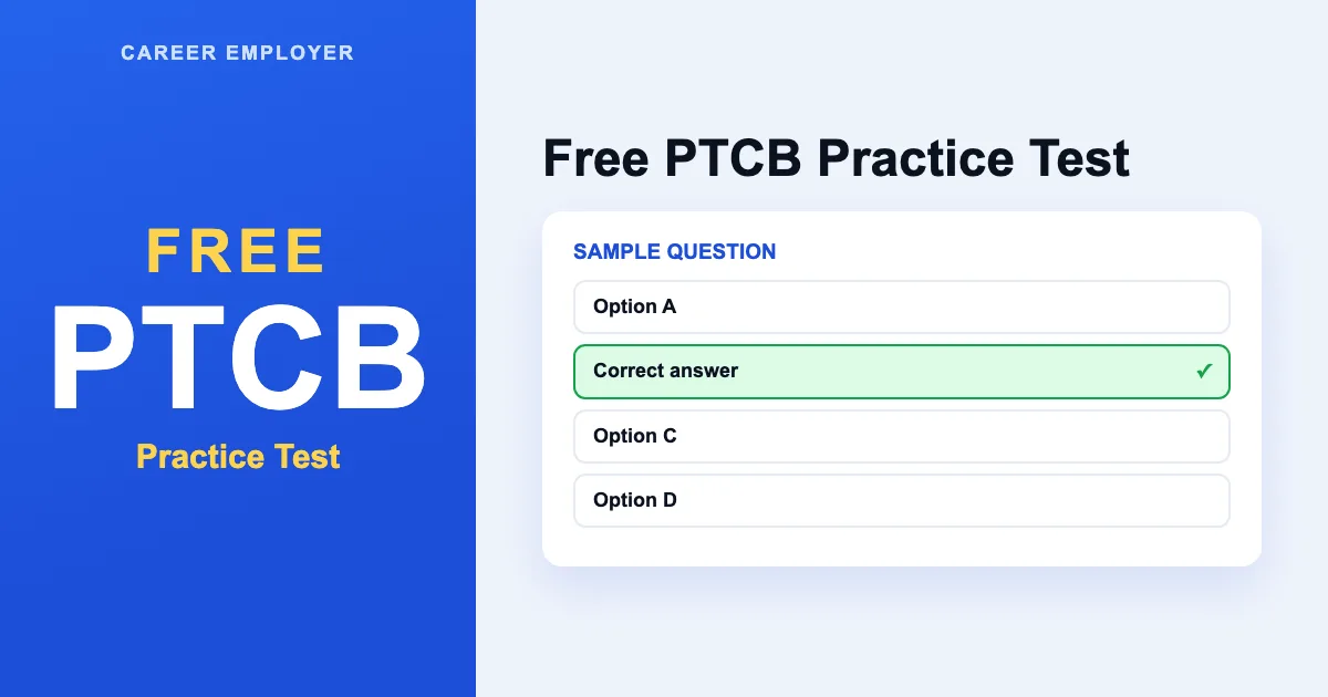 FREE PTCB Practice Test 2026 – 450+ Q&A