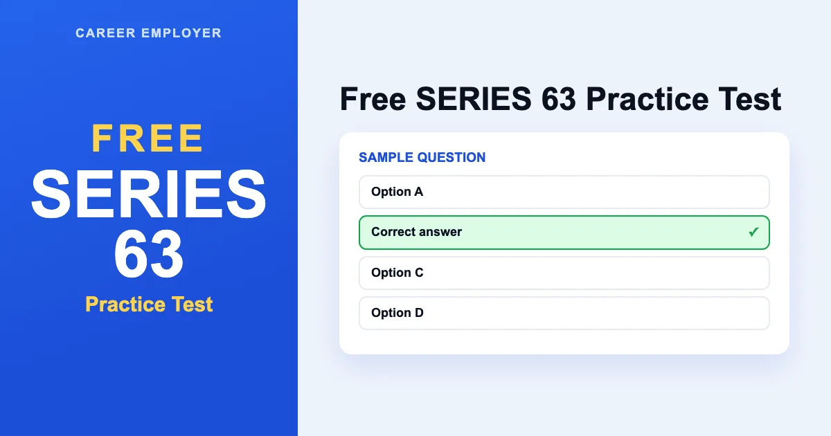 FREE Series 63 Practice Test 2026 – 800+ Q&A