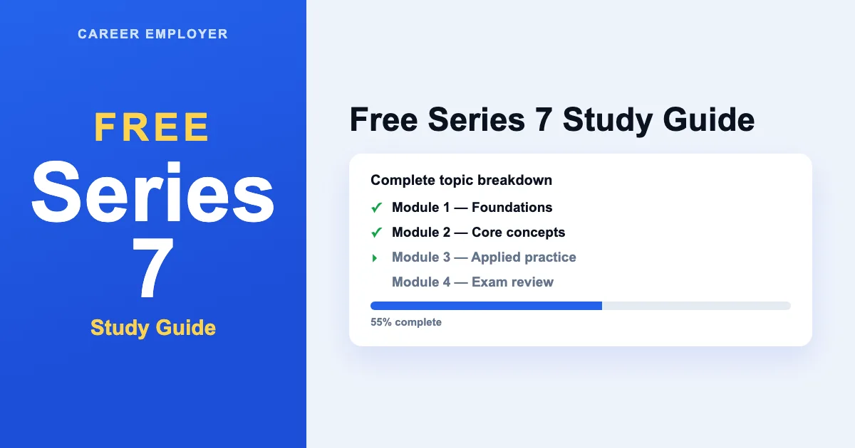 FREE Series 7 Study Guide 2026 + Quizzes & Readiness Score