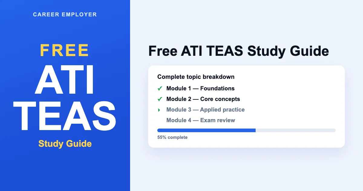 FREE TEAS Study Guide 2026 + Quizzes & Readiness Score