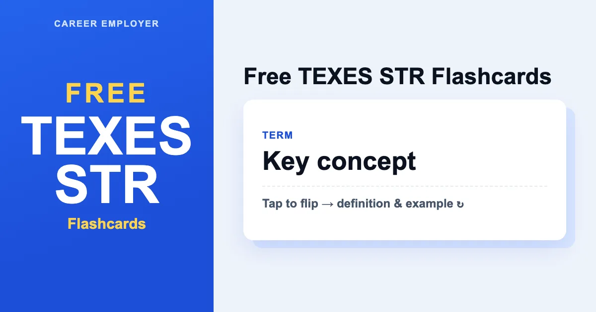 FREE TExES STR (293) Flashcards 2026 – 100+ Cards
